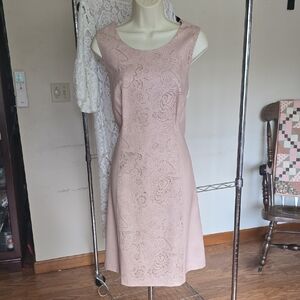 INC International Concepts Pink Sleeveless Sheath Dress